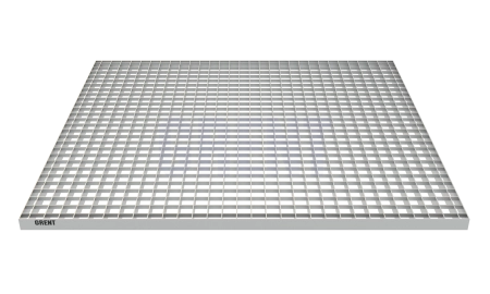 Прессованный настил из нержавеющей стали GRENT 33х11 900х1000