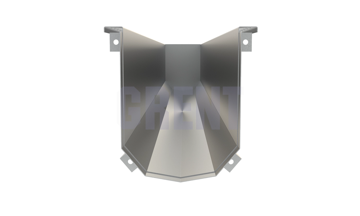 Лоток водоотводный мостовой GRENT MosT подвесной 200 торцевой