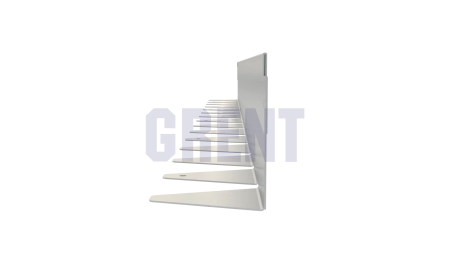 Бордюр стальной GRENT BR L-образный 1200*90, 1,5, оцинкованный