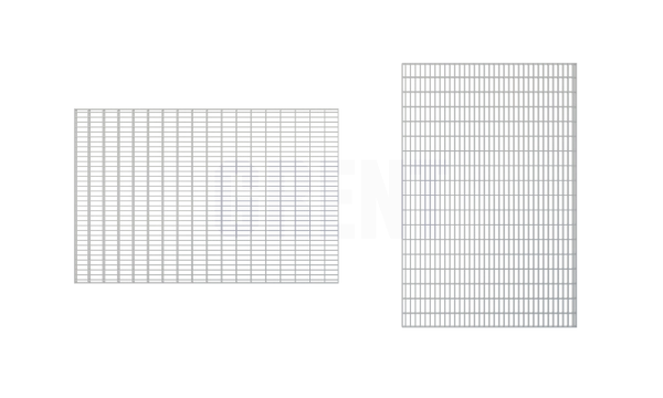 Прессованный настил из нержавеющей стали GRENT 33х11 390х590