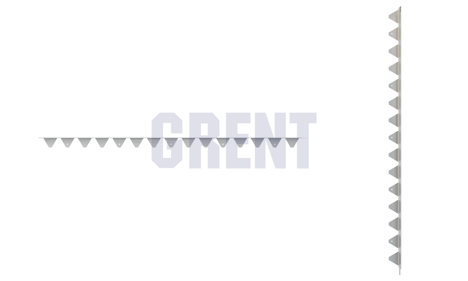 Бордюр стальной GRENT BR L-образный 1200*50, 1,5, нержавеющий