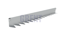 Бордюр стальной GRENT BR L-образный 1200*110, сталь 1.5 мм, нержавеющий Бордюр стальной GRENT BR L-образный 1200*110, сталь 1.5 мм, нержавеющий