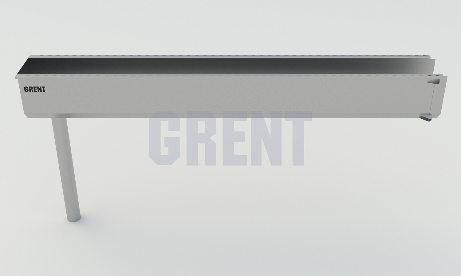 Лоток водоотводный мостовой GRENT MosT подвесной 300 выпускной торцевой