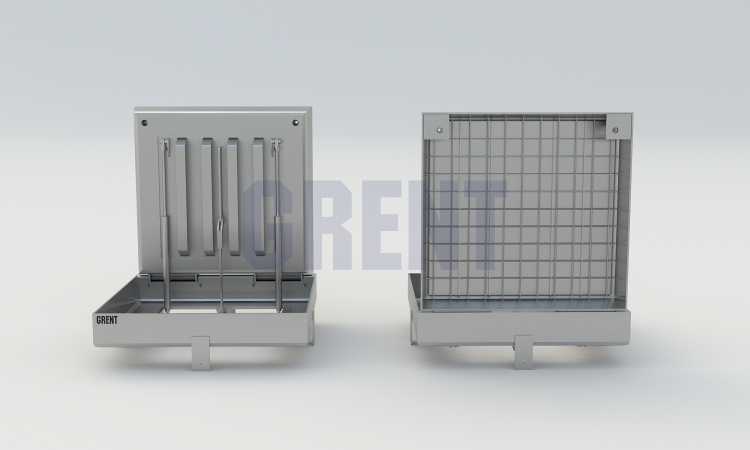 Люк скрытого монтажа GRENT 900х900