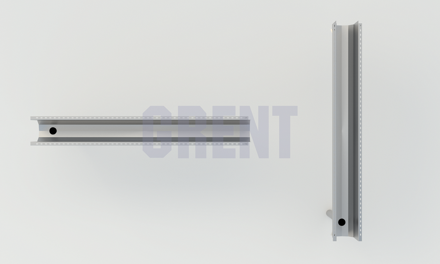 Лоток водоотводный мостовой GRENT MosT подвесной 300 выпускной