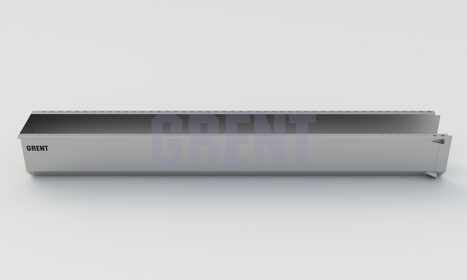 Лоток водоотводный мостовой GRENT MosT подвесной 400 торцевой