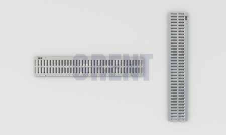 Штампованная решетка водоотводная из оцинкованной стали GRENT PlasT 150 