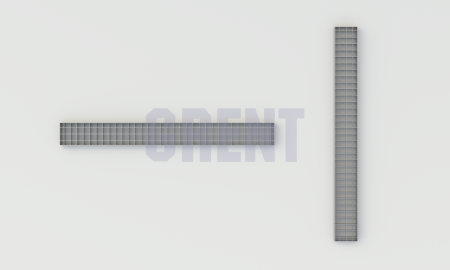 Решетка ячеистая из нержавеющей стали GRENT S 230 ПС 