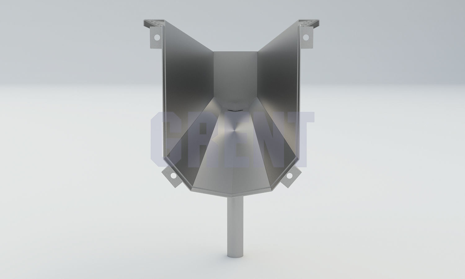 Лоток водоотводный мостовой GRENT MosT подвесной 300 выпускной торцевой